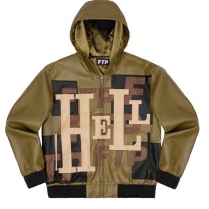 FTP Hell Leather Hoodie Zip Up